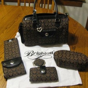 Six piece BRIGHTON Signature Handbag set